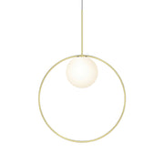 Bola Halo Led Pendant Pendant Lights Pablo Brass 22" 
