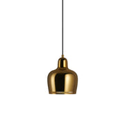 Golden Bell Savoy - A330S - Brass hanging lamps Artek Brass shade/Outside Polished and Clear Varnished/Inside White Coated/White Plastic Cable + $30.00 