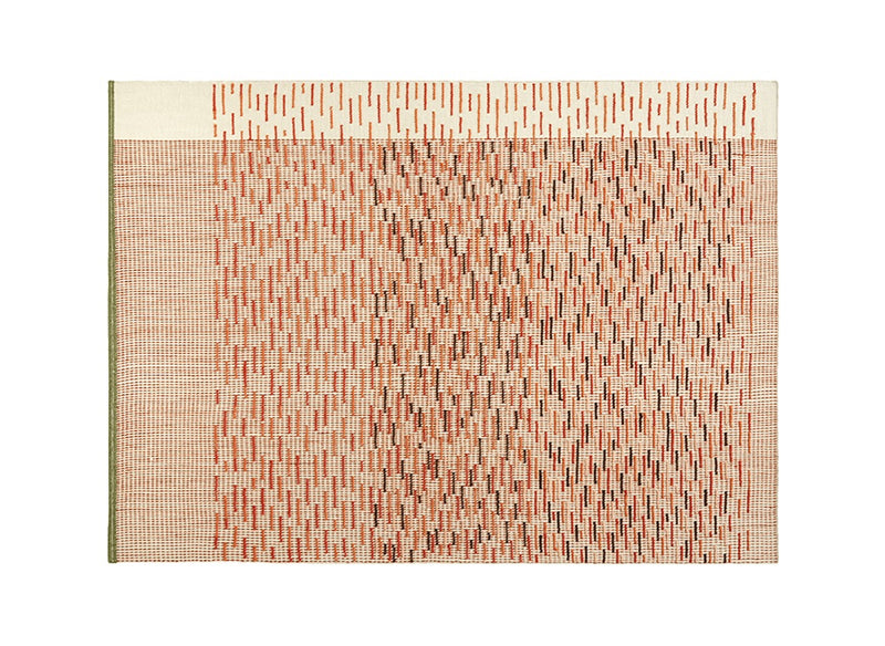 Backstitch Busy Rug Rug Gan Brick 5’7" x 7’11" 
