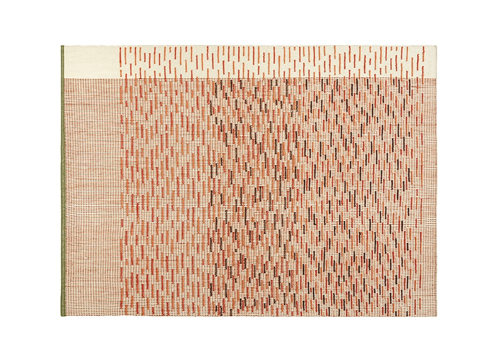 Backstitch Busy Rug Rug Gan Brick 5’7" x 7’11" 