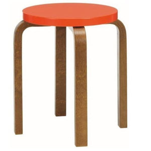 Stool E60 Stools Artek Bright Red Lacquered Seat 
