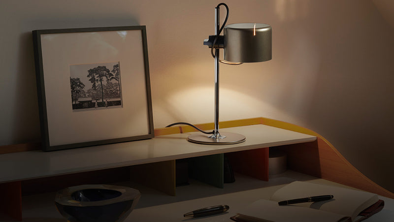 Mini Coupe Table Lamp Table Lamps Oluce Anodic Bronze 