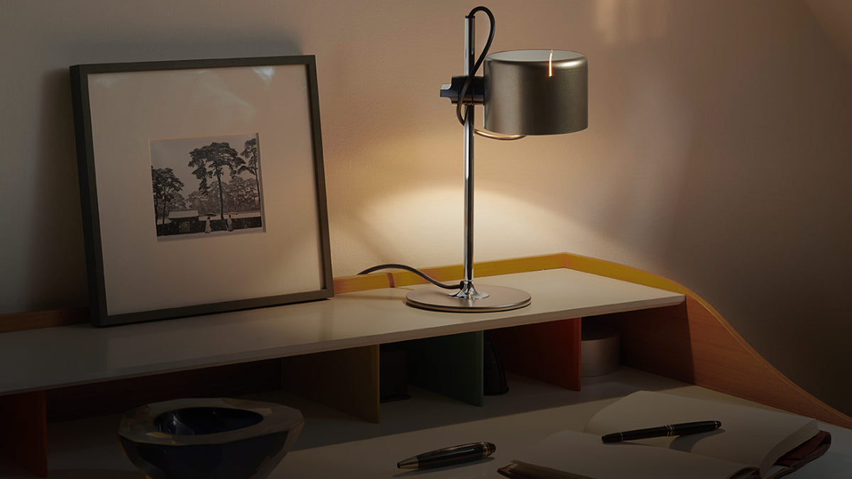 Mini Coupe Table Lamp Table Lamps Oluce Anodic Bronze 