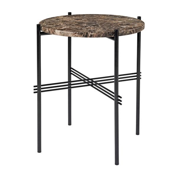 TS Side Table side table Gubi Marrone Emperador Black 