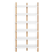Browser Tall Bookcase Shelves BluDot White Oak / White 