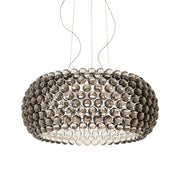 Caboche Plus Suspension Lamp  Foscarini Large LED version - grey: 29.5" dia. 
