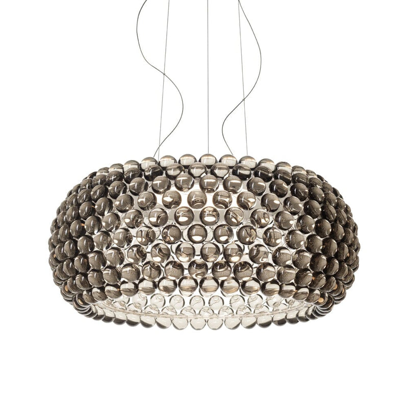 Caboche Plus Suspension Lamp  Foscarini Large LED version - grey: 29.5" dia. 