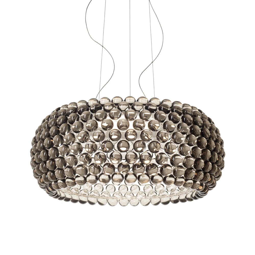Caboche Plus Suspension Lamp  Foscarini Large LED version - grey: 29.5" dia. 