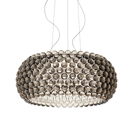 Caboche Plus Suspension Lamp  Foscarini Large LED version - grey: 29.5" dia. 