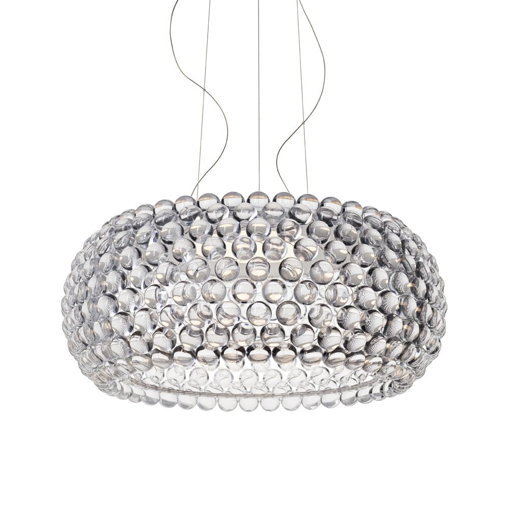 Caboche Plus Suspension Lamp suspension lamps Foscarini Large LED version - transparent: 29.5" dia. 