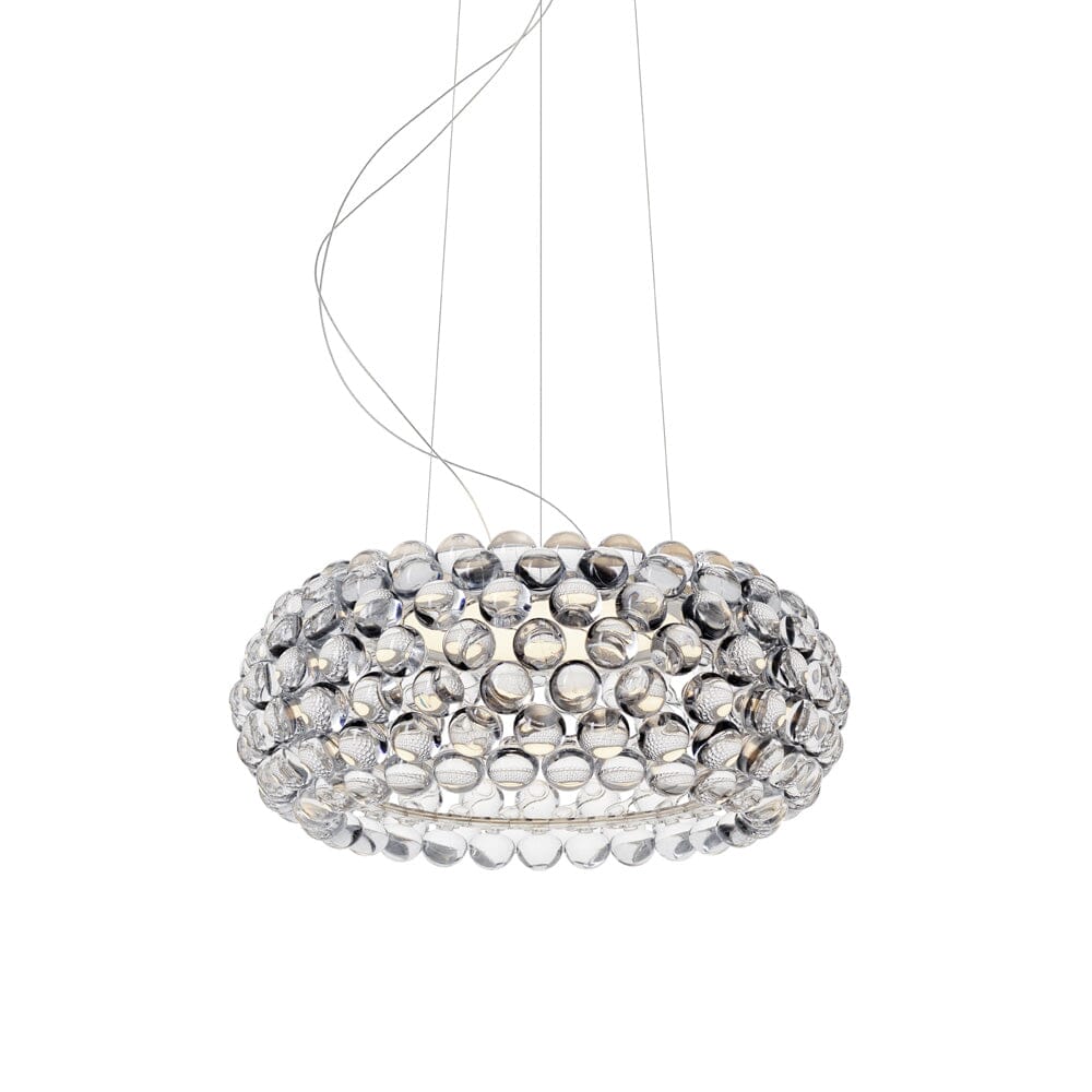 Caboche Plus Suspension Lamp suspension lamps Foscarini Medium halogen version - transparent: 20.5" dia 