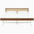 Nelson Thin Edge Bed - H Frame Legs Beds herman miller California King Size Natural Cane Headboard Walnut Frame