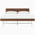 Nelson Thin Edge Bed - H Frame Legs Beds herman miller California King Size Veneer Headboard Walnut Frame