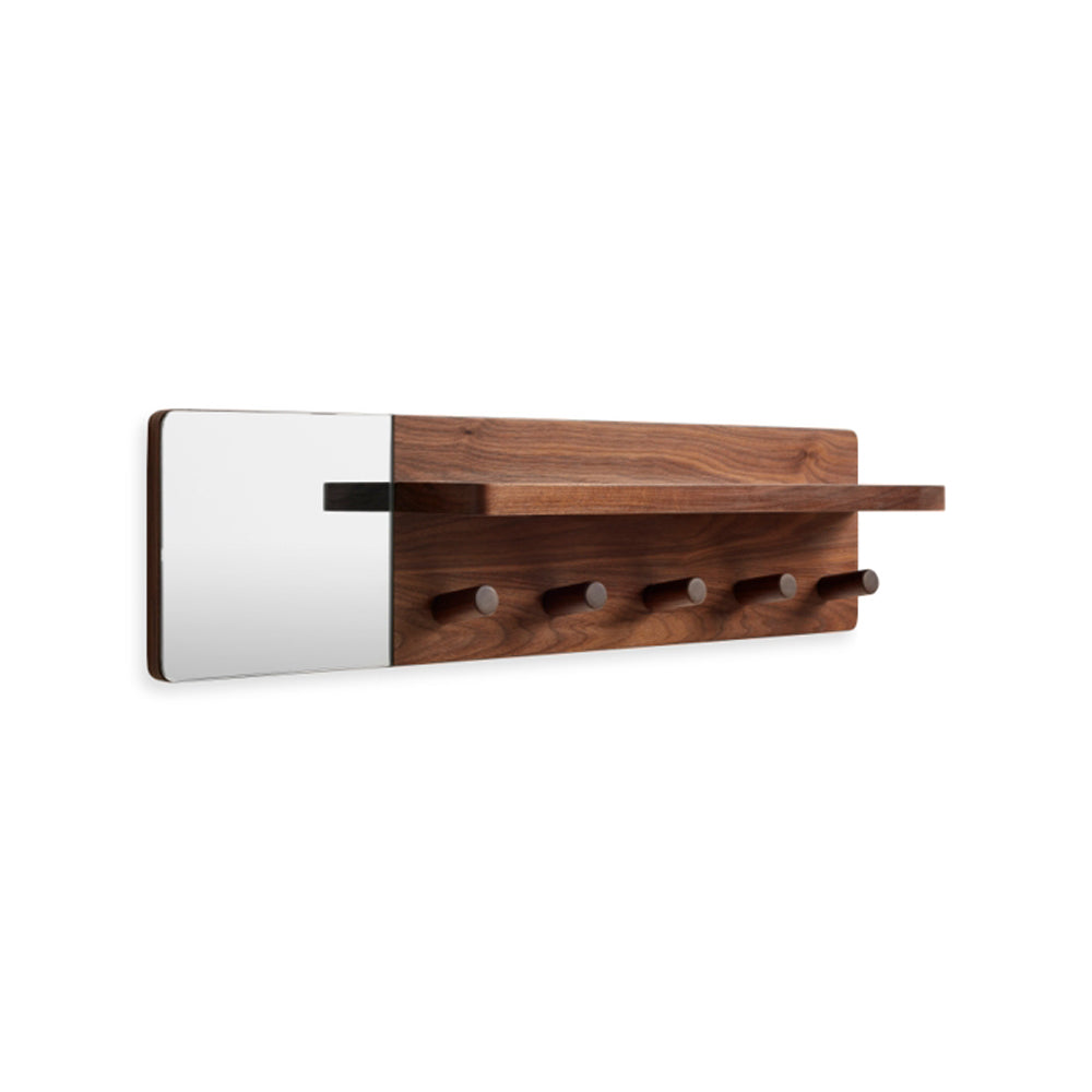 Candid Wall Shelf with Hooks Coat Hooks BluDot 