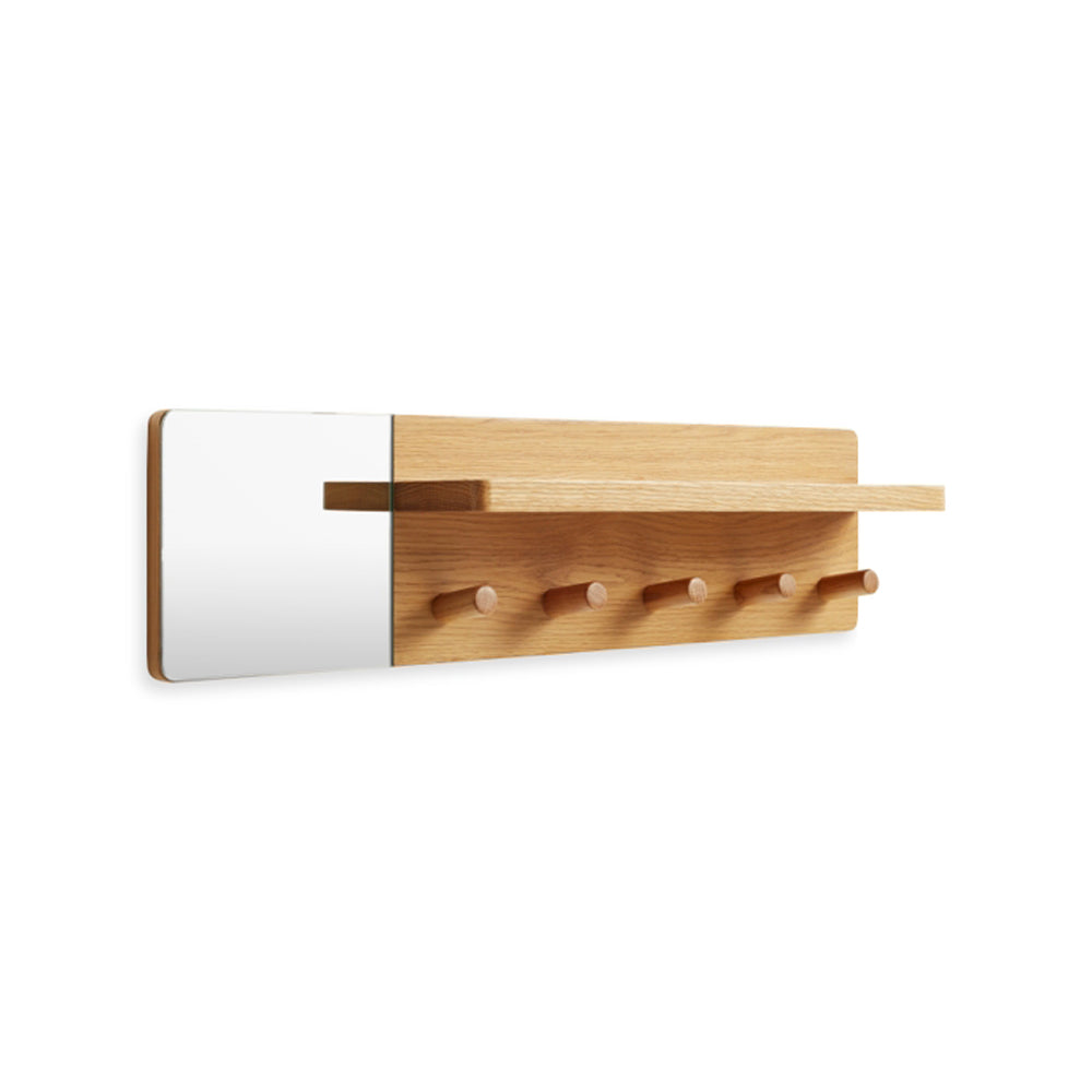 Candid Wall Shelf with Hooks Coat Hooks BluDot 