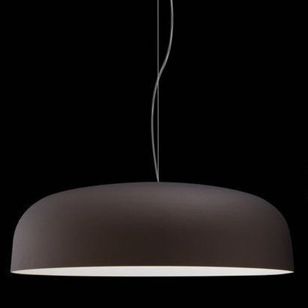 Canopy Pendant Light Pendant Lights Oluce Large Matte Bronze with White 