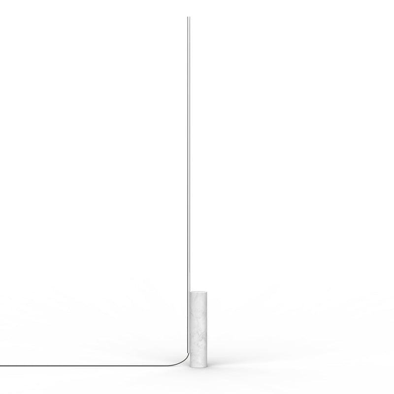 T.O Floor Lamp Floor Lamps Pablo White Carrara Marble Chrome 
