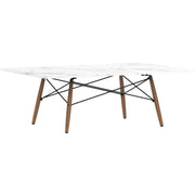 Eames Rectangular Dowel Leg Coffee Table Coffee Tables herman miller Carrara Marble +$1420.00 Walnut +$30.00 Black
