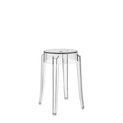Charles Ghost Stool bar seating Kartell 18.1" Low Stool - Transparent Crystal 