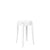 Charles Ghost Stool bar seating Kartell 18.1" Low Stool - Solid Glossy White 