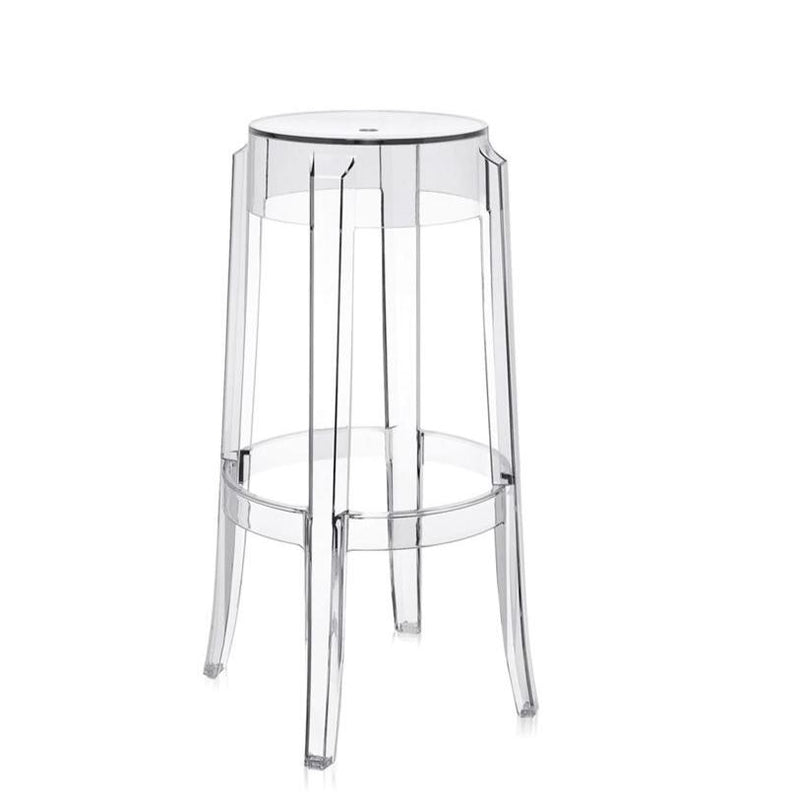 Charles Ghost Stool bar seating Kartell 29.5" Bar Stool - Transparent Crystal 
