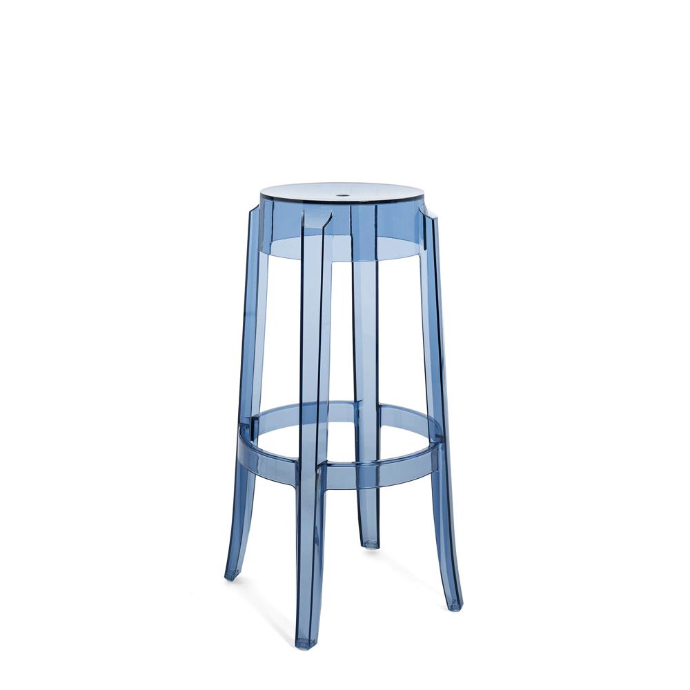 Charles Ghost Stool bar seating Kartell 29.5 Bar Stool - Powder Blue 