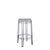 Charles Ghost Stool bar seating Kartell 25.6" Counter Stool - Transparent Smoke Grey 