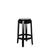 Charles Ghost Stool bar seating Kartell 25.6" Counter Stool - Solid Glossy Black 