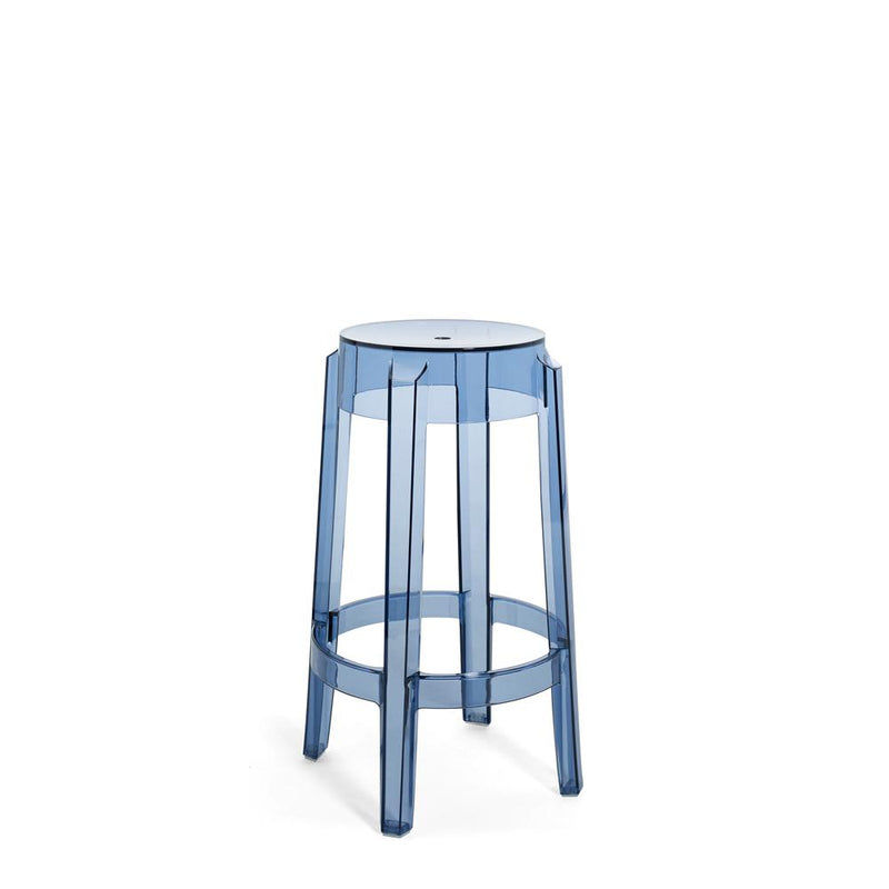 Charles Ghost Stool bar seating Kartell 25.6" Counter Stool - Powder Blue 