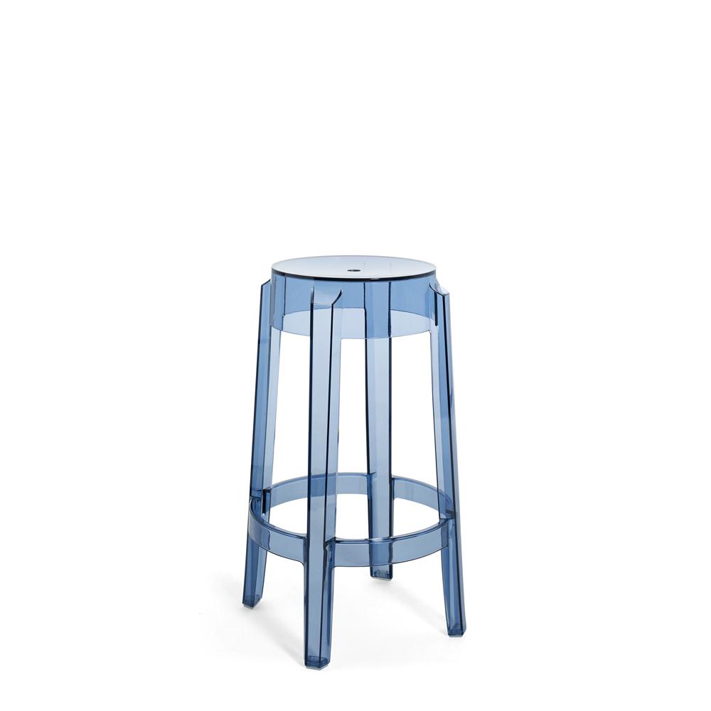 Charles Ghost Stool bar seating Kartell 25.6" Counter Stool - Powder Blue 