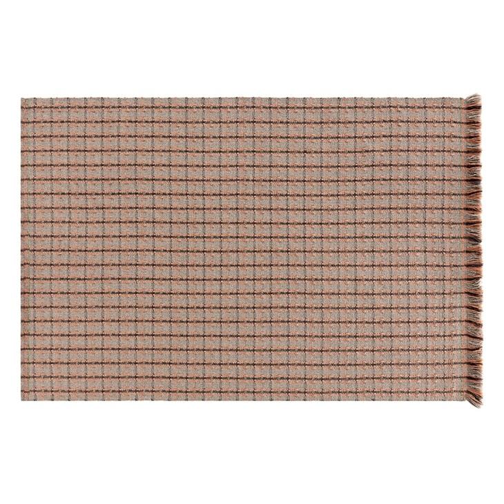 Garden Layers Outdoor Rug Terracotta Rug Gan Checks terracotta 5’11" x 7’11" 