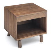 Cherner Bedside Table side table Cherner Chair Classic Walnut Top & Legs 