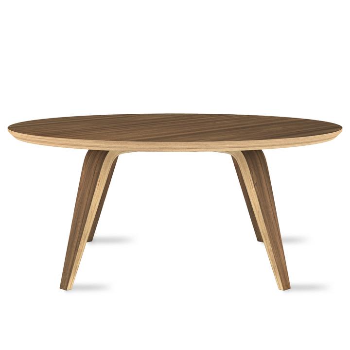 Cherner Coffee Table Coffee Tables Cherner Chair 32" Dia Natural Walnut 