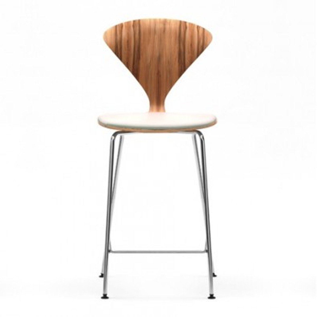 Cherner Metal Leg Stool - Upholstered Seat bar seating Cherner Chair 