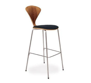 Cherner Metal Leg Stool - Upholstered Seat bar seating Cherner Chair 