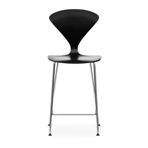 Cherner Metal Leg Stool bar seating Cherner Chair Ebony Lacquer Bar Height 42.5" 