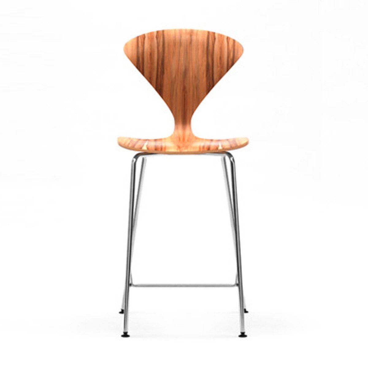 Cherner Metal Leg Stool bar seating Cherner Chair Red Gum + $100 Bar Height 42.5" 