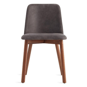 Chip Dining Chair Side/Dining BluDot Slate Leather Walnut 