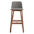 Chip Stool Stools BluDot Bar Height Walnut Pewter