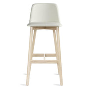 Chip Stool Stools BluDot Bar Height Whitewashed Ash White Leather