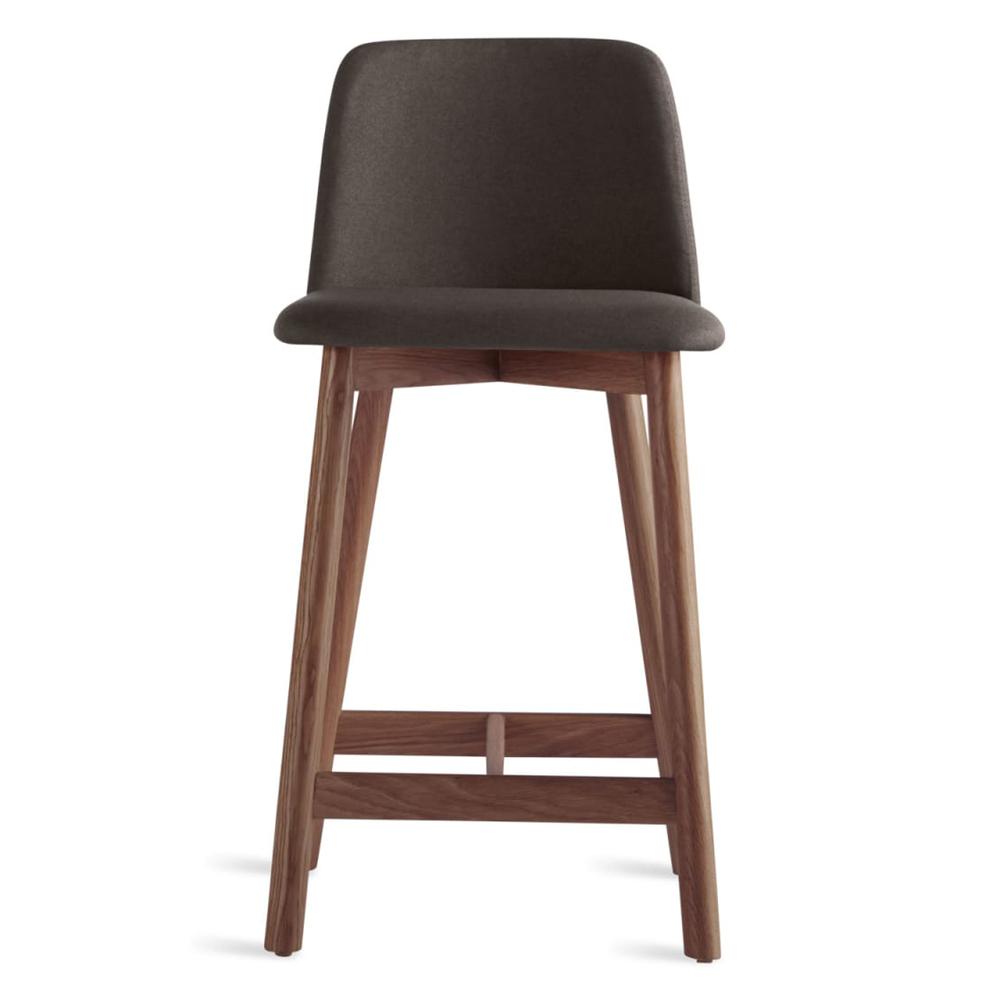 Chip Stool Stools BluDot Counter Height Walnut Gunmetal