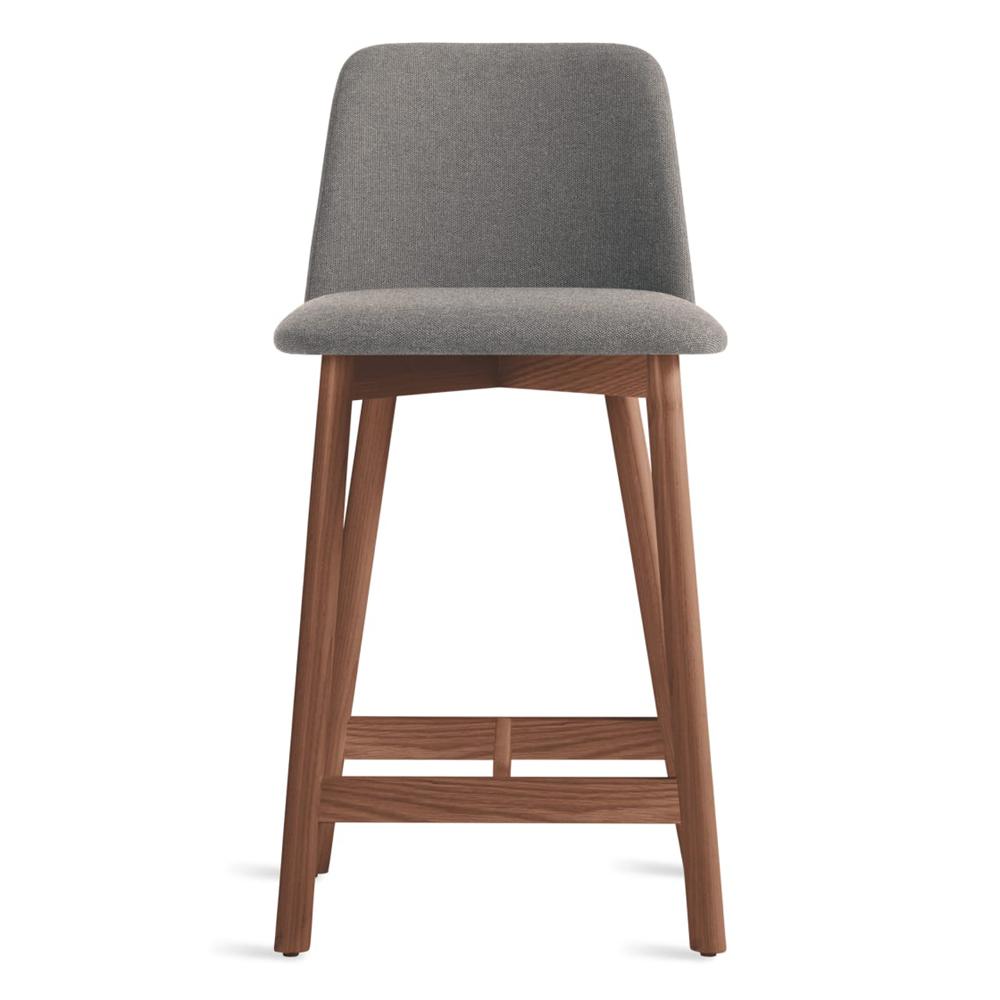 Chip Stool Stools BluDot Counter Height Walnut Pewter