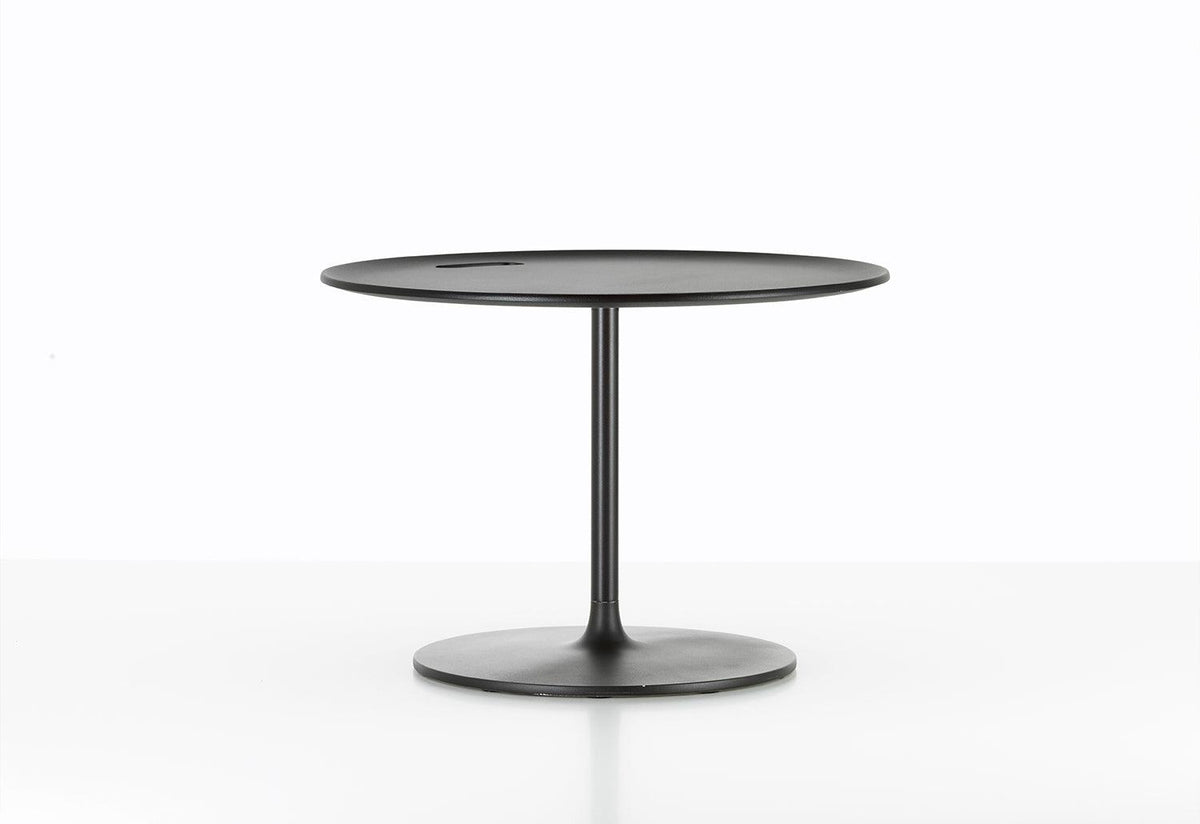 Occasional Low Table side/end table Vitra Height 13.8 metal, chocolate 