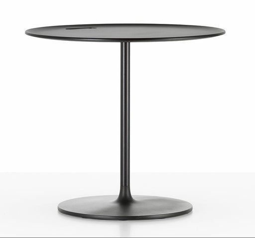 Occasional Low Table side/end table Vitra height 17.7 metal, chocolate 