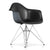 Eames Molded Fiberglass Wire Base Armchair Side/Dining herman miller Trivalent Chrome Base Frame Finish +$50.00 Black Seat and Back Standard Glide