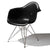 Eames Molded Plastic Arm Chair Wire Base / DAR Side/Dining herman miller Trivalent Chrome Base Frame Finish + $20.00 Black Seat and Back Standard Glide