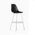 Eames Molded Plastic Bar Stool bar seating herman miller Trivalent Chrome Frame Finish + $40.00 Black Standard Glide