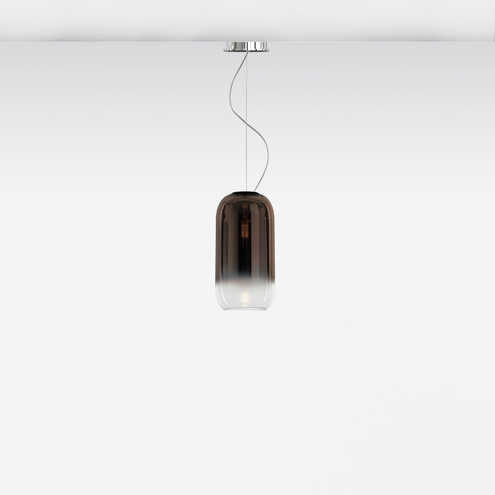 Gople Suspension Extended Length Pendant Lights Artemide Bronze 