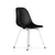 Eames Molded Wood Side Chair - 4-Leg Base Side/Dining herman miller Trivalent Chrome Base Frame Finish + $20.00 Ebony Seat and Back + $100.00 Standard Glide With Felt Bottom + $20.00