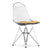 Eames Wire Chair-Leather Seat with Wire Back Side/Dining herman miller Honey Leather Glides with Felt Bottom 